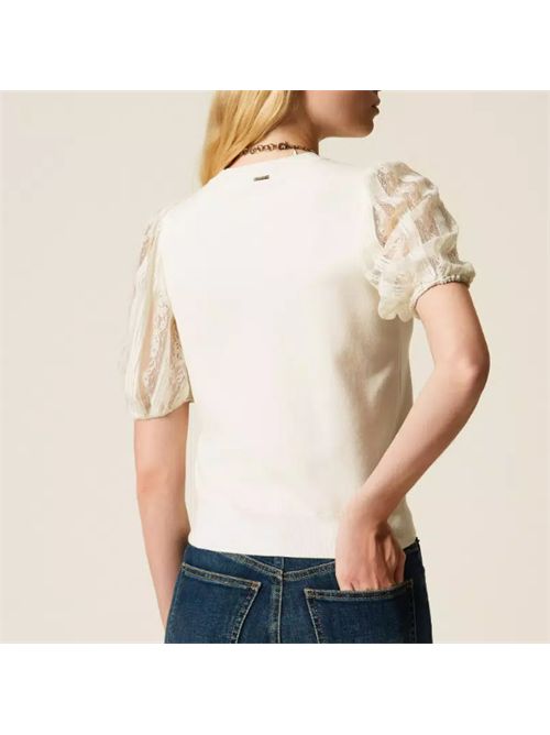 LACE JERSEY TWIN SET | 261TP343100059 MADREPERLA